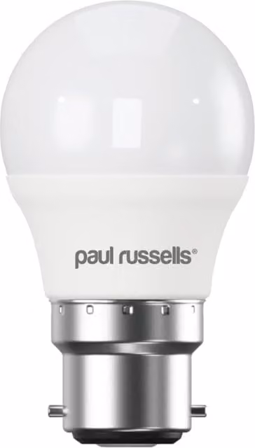 Paul Russells 4.9W LED Golf B22 Bulb, 470lm, 6500K Daylight White