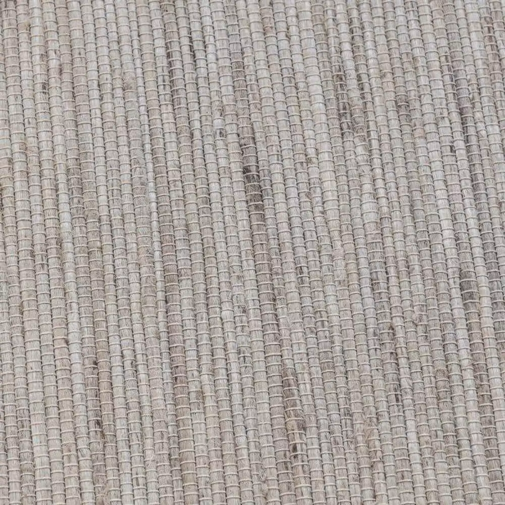 THE RUGS Dhaka Handloom Woven Jute Wool and Cotton Rug in White, W: 80 cm, L: 150 cm – 1