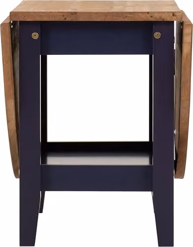 Seconique Santos Drop Leaf Coffee Table in Blue and Waxed Pine – 5