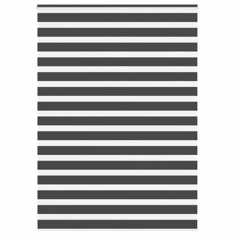 Berkfield Home Elegant Zebra Blind in Black, W: 155 cm, H: 200 cm – 2