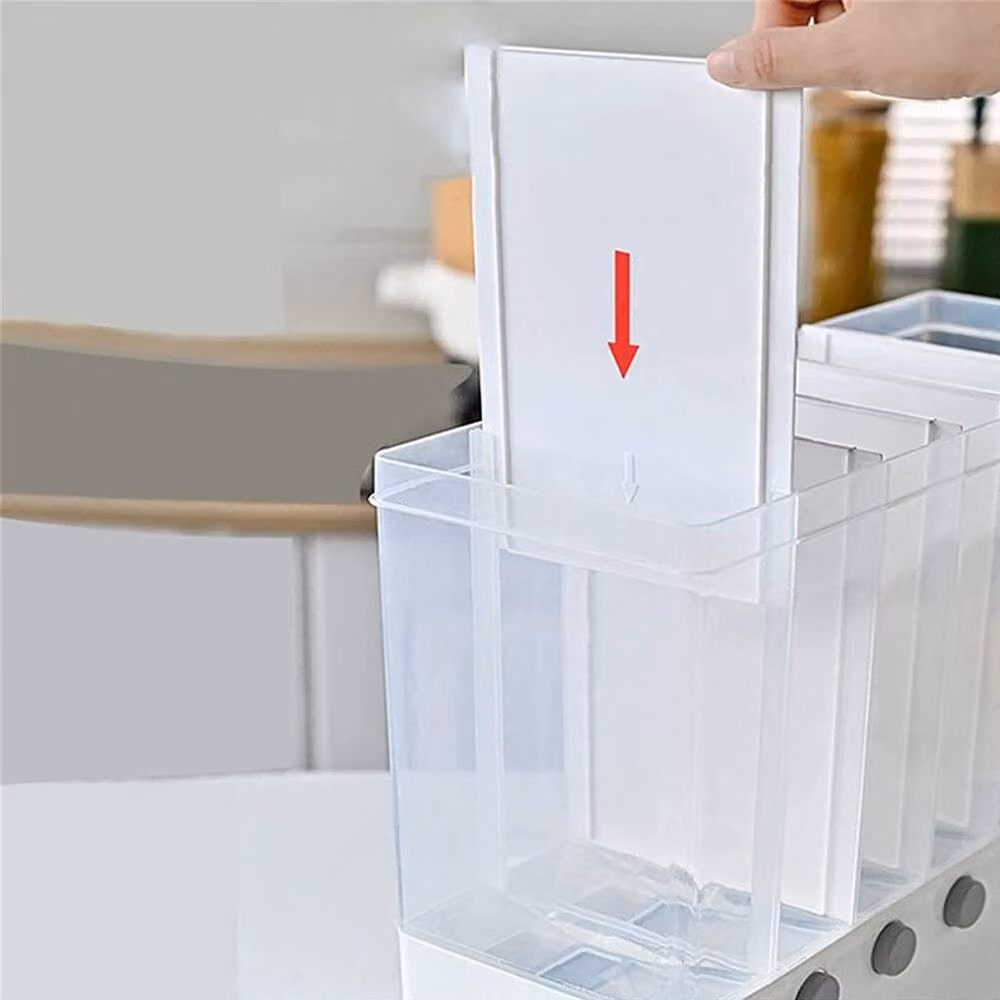 KORVIXA Airtight and Leakproof Wall Mounted Dry Food Storage Container Box in White – 3