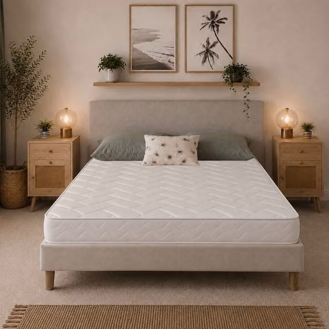Starlight Beds Soft Hybrid Memory Foam and Spring Mattress in White, W/D/H: 90 x 190 x 18 cm