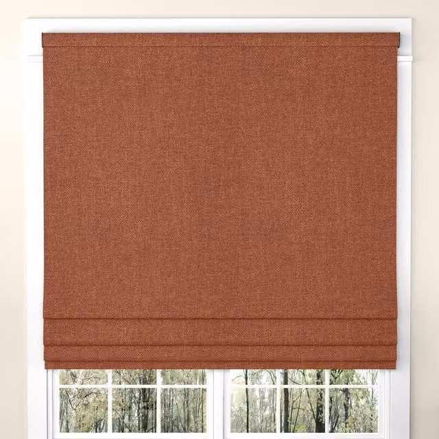 Ante Decor Fjord Made To Measure Blackout Roman Blind in Orange