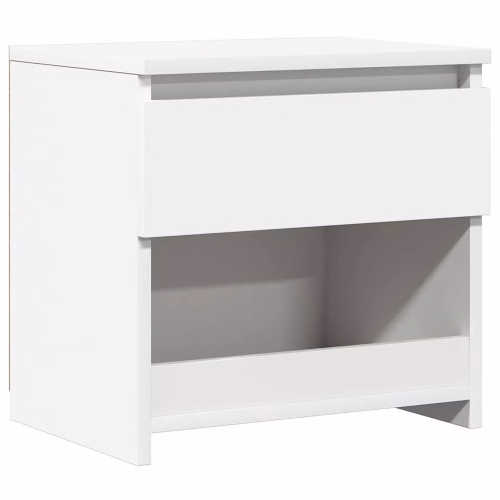 Berkfield Home Elegant Bedside Cabinet in White, W/D/H: 40 x 30 x 39 cm – 2