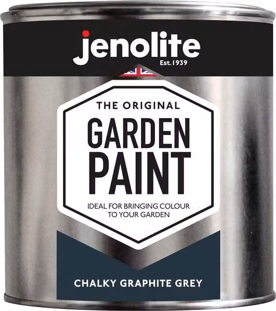 Jenolite Matt Grey Weatherproof Multi-Surface Garden Furniture Paint, 1 l
