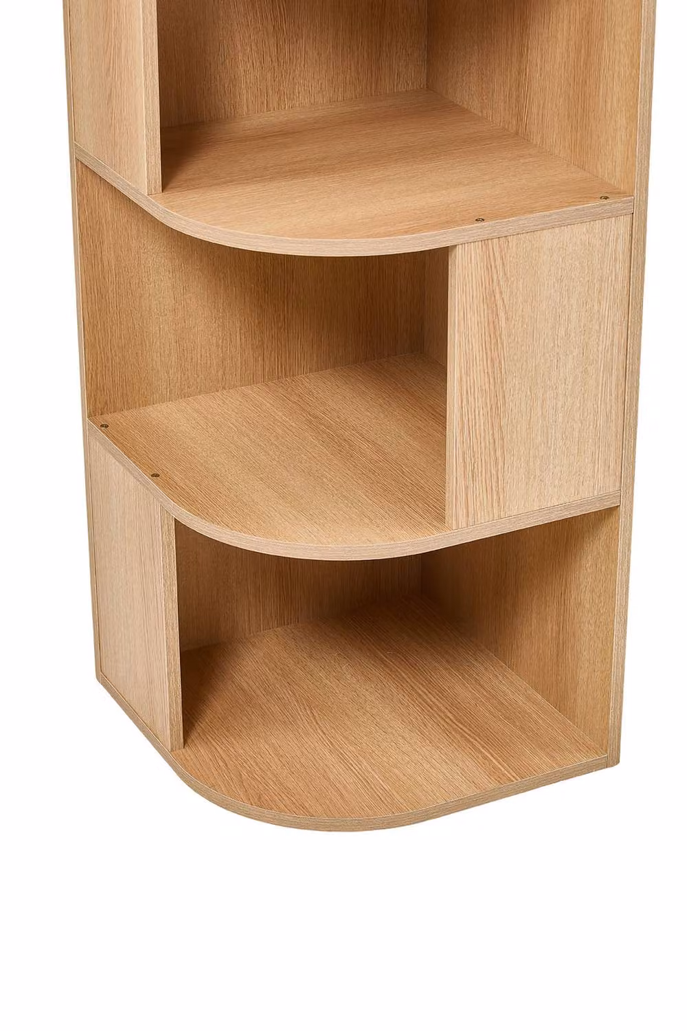 Garden Sanctuary 6-Tier Wooden Corner Storage Shelf in Natural Brown – 3