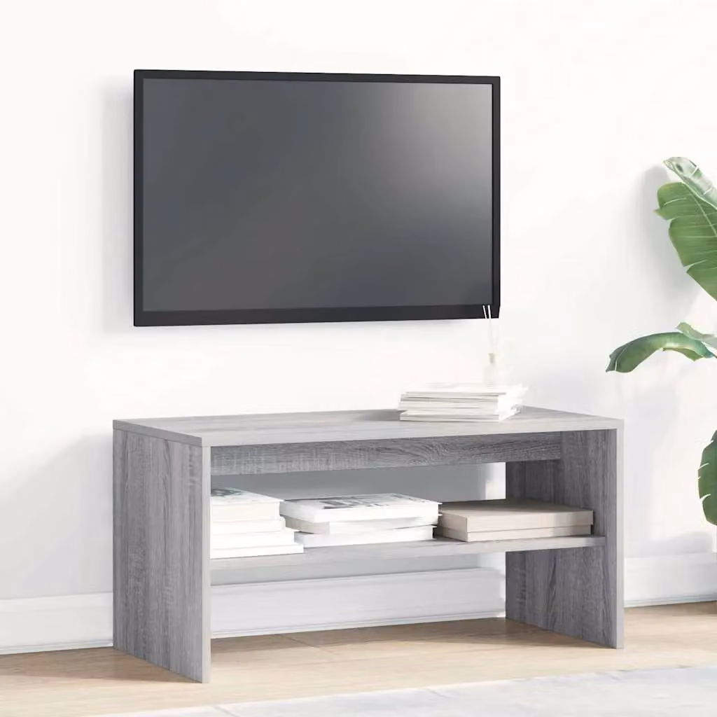 Berkfield Home Grey Sonoma TV Cabinet in Engineered Wood W/D/H: 80 x 40 x 40 cm – 3