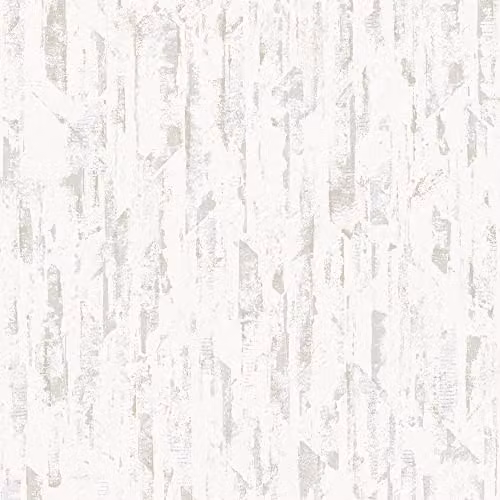Grandeco Imperia Organic Metallic Shimmer Textured Vinyl Wallpaper in White and Silver – 2