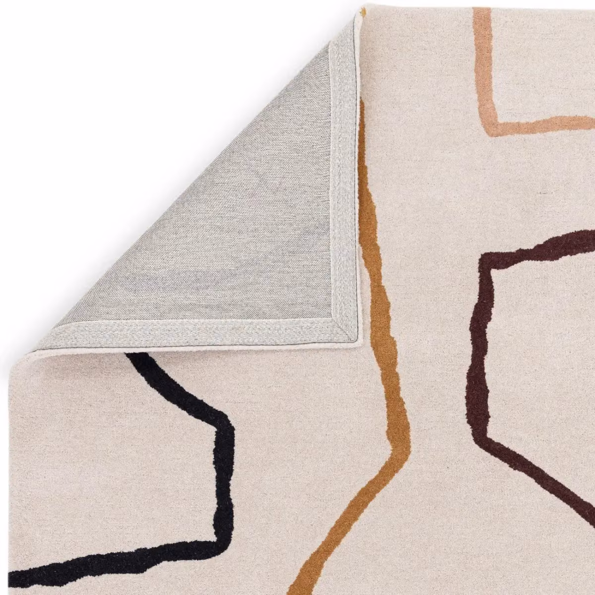 The Rug Shop UK Multicolour Abstract Modern Wool Rug, W: 160 cm, D: 230 cm – 2