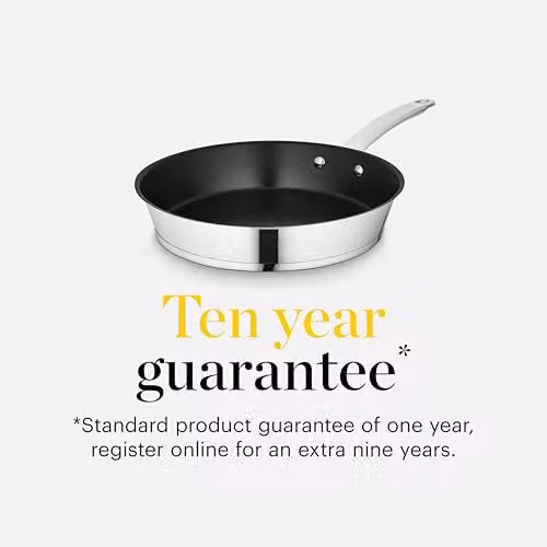 Tower Silver Ceramic Non-Stick Frying Pan, 24 cm – 5