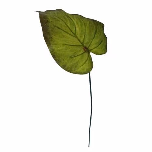 LeafUK Green Artificial Leaf Plastic Stem, Height: 50 cm – 1