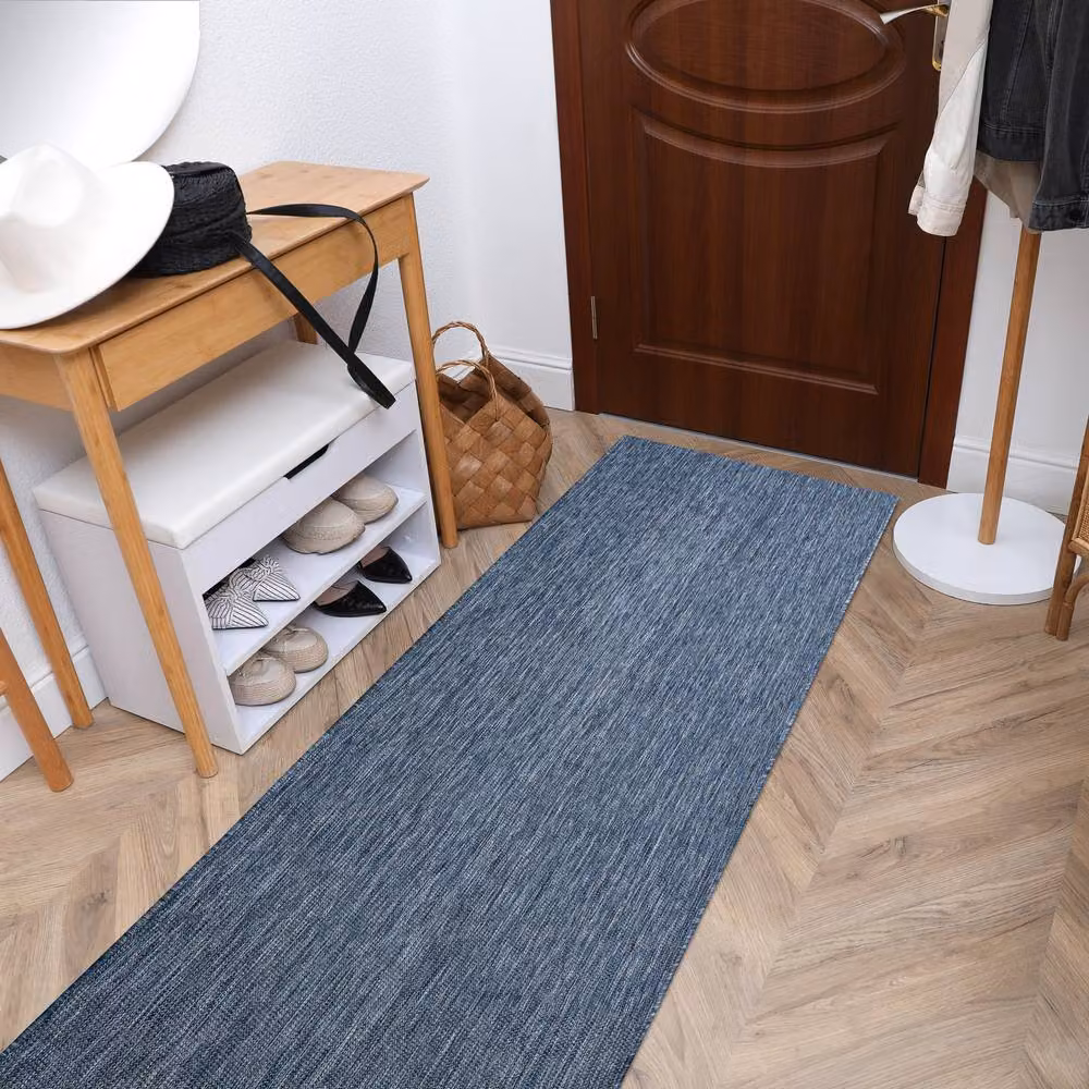 RugsX Sion Sisal Runner in Blue, W/D/H: 80 x 380 cm – 3