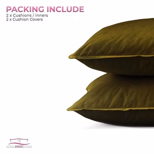 Snug City Waterproof Outdoor Garden Square Cushion Set of 2 in Brown, W/D/H: 60 x 60 x 60 cm – 5