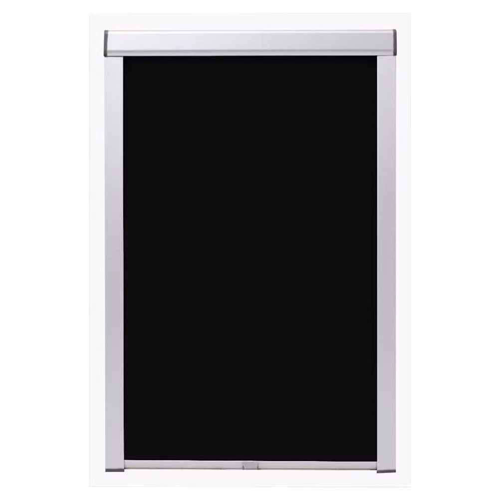 Berkfield Home Blackout Roller Blinds in Black, Thermal Insulating Polyester – 2