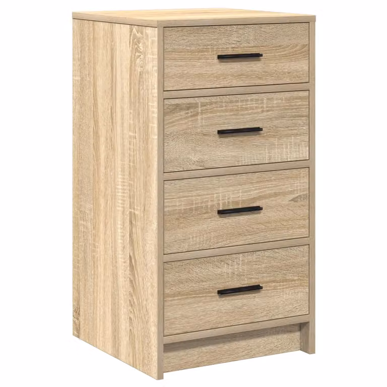 Berkfield Home Sonoma Oak Sideboard in Beige, W/D/H: 40 x 41 x 75 cm