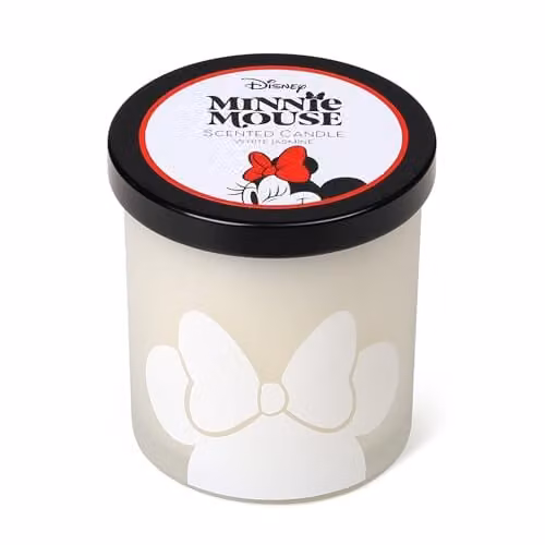Disney Minnie Mouse Inspired White Jasmine Scented Candle, 213g