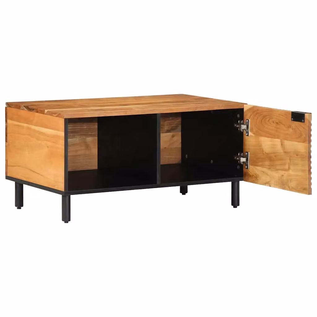Berkfield Home Acacia Wood Coffee Table, Brown, W: 80 cm, D: 50 cm, H: 40 cm – 2