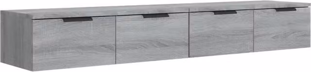 Berkfield Home Wall Mounted Cabinets, 2 Piece Set in Grey Sonoma, W/D/H: 68 x 30 x 20 cm – 1