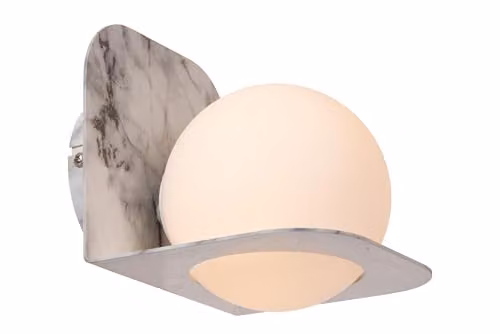 Lucide Davy Modern Wall Light for Bathrooms, Grey, IP44, G9