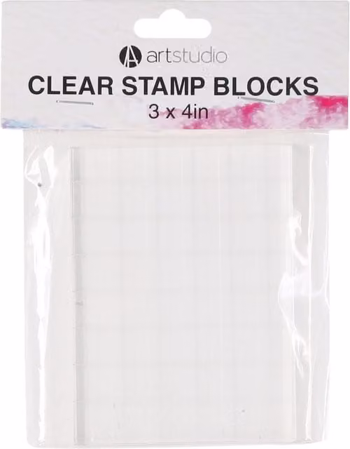 Art Studio Transparent Clear Stamp Blocks W: 10 cm, H: 7.5 cm