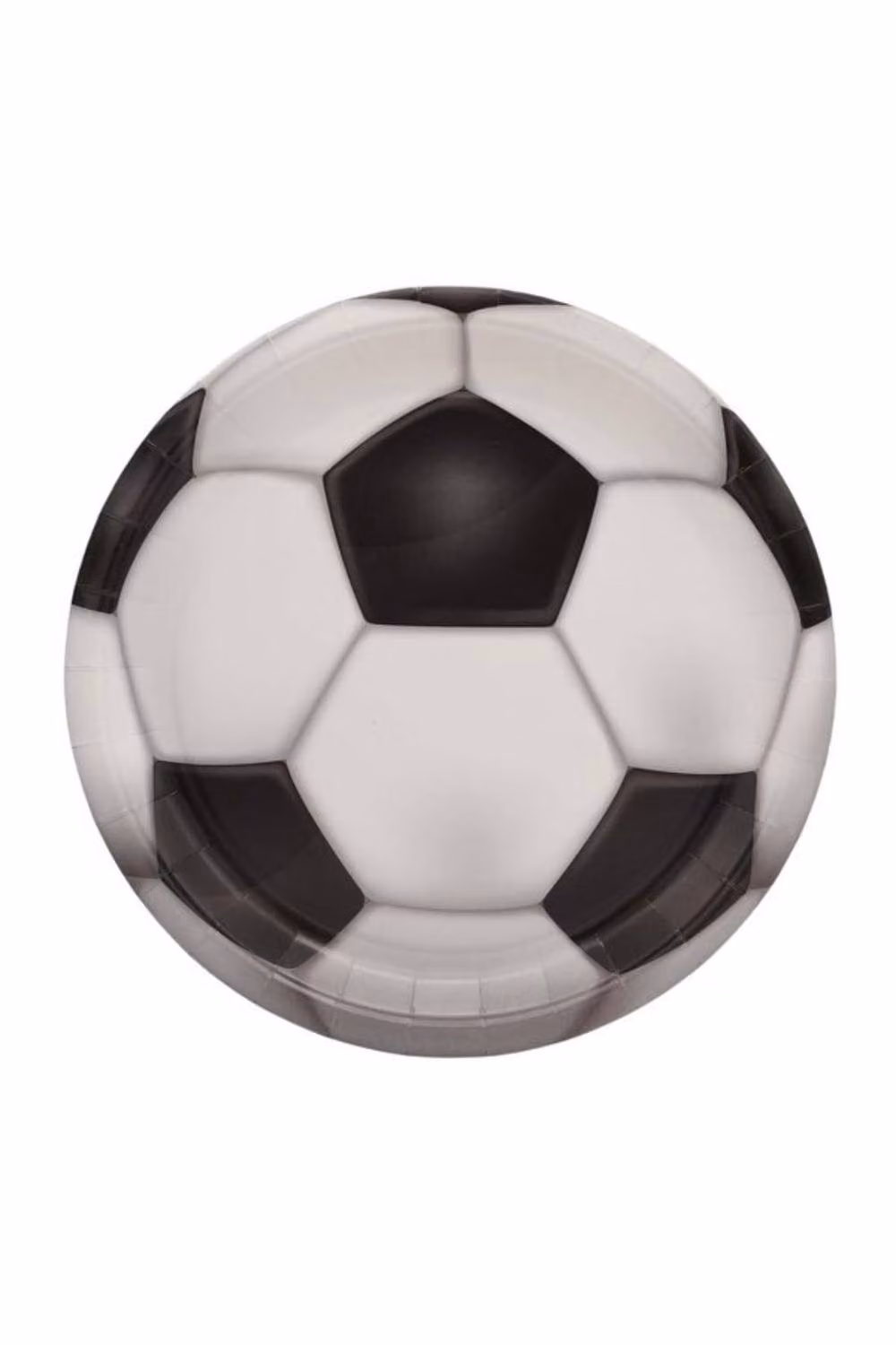 KDMD Football Party Paper Dessert Plates, 4 Pack, Black and Multicolour – 2