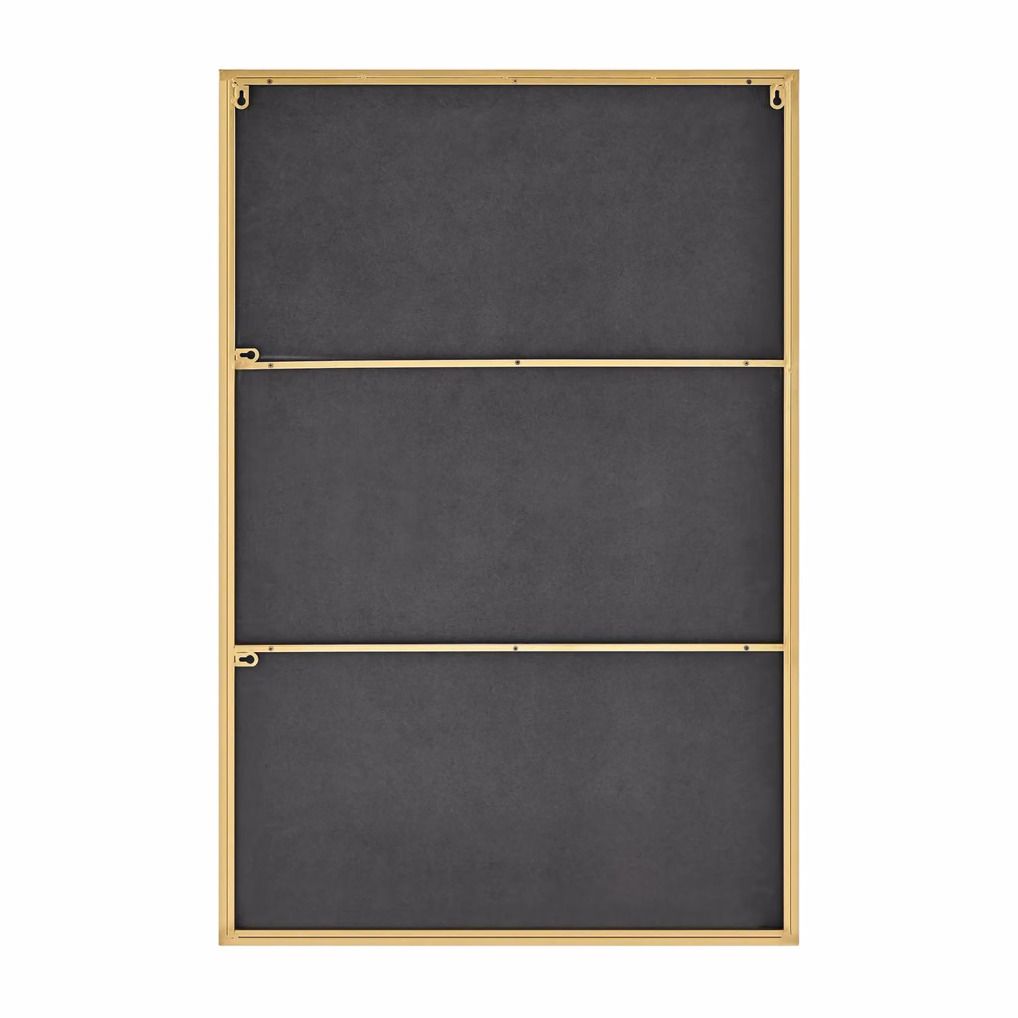 FurnitureboxUK Emma Rectangular Modern Wall Mirror in Gold, H 100 x W 66 cm – 2
