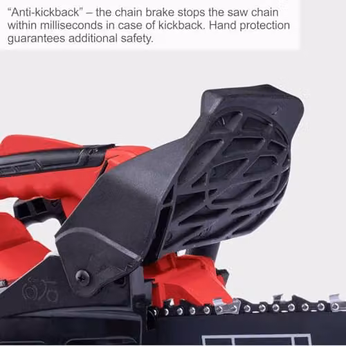 Scheppach PCS26 Petrol Pruning Chainsaw with 25.4cc 2-Stroke Engine and 10in Bar in Red – 2