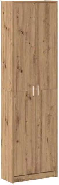 Berkfield Home Artisan Oak Wardrobe in Brown, W/D/H: 55 x 25 x 189 cm – 1