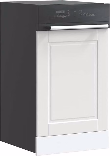 Berkfield Home Dishwasher Panel Porto White Engineered Wood W: 45 cm, H: 67 cm