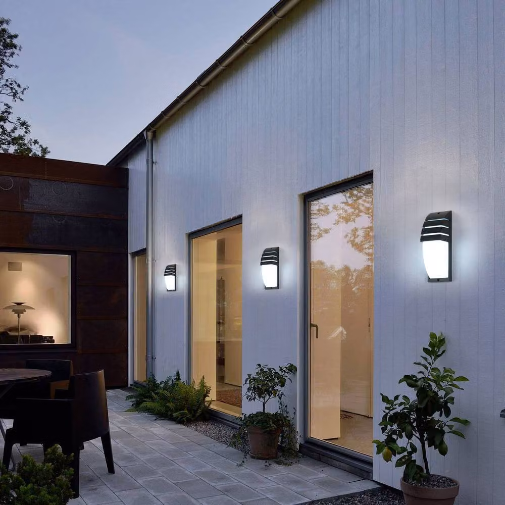 COMELY 12W LED Outdoor Wall Light, Black Aluminium IP65 Waterproof Up and Down Modern Garden Light – 3