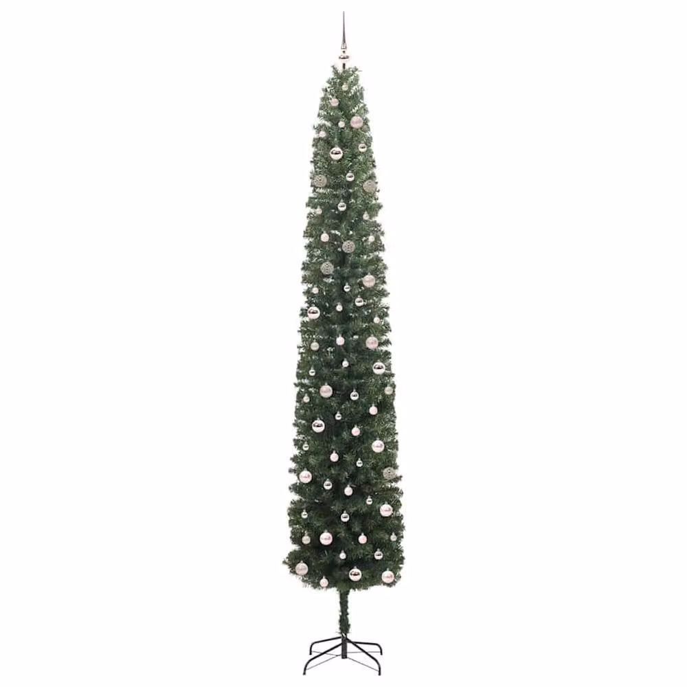 Berkfield Home Artificial Christmas Tree with 300 Warm White LEDs and Stand, Green – 4