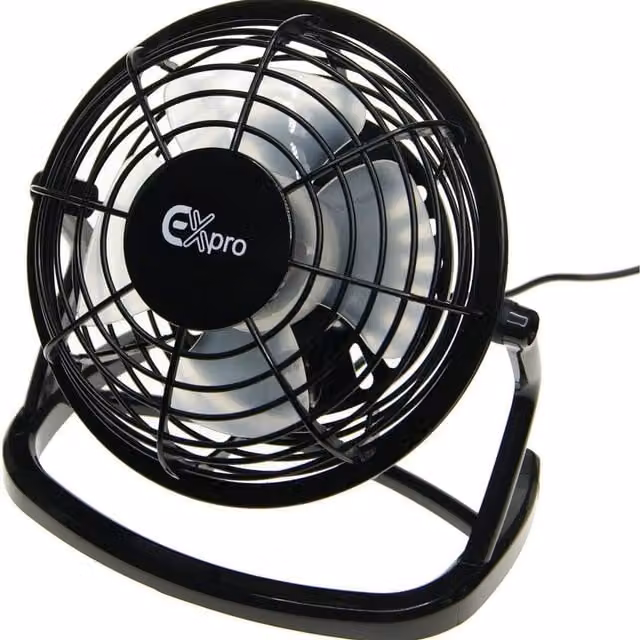 Ex-Pro Mini 4 Inch USB Fan, Black