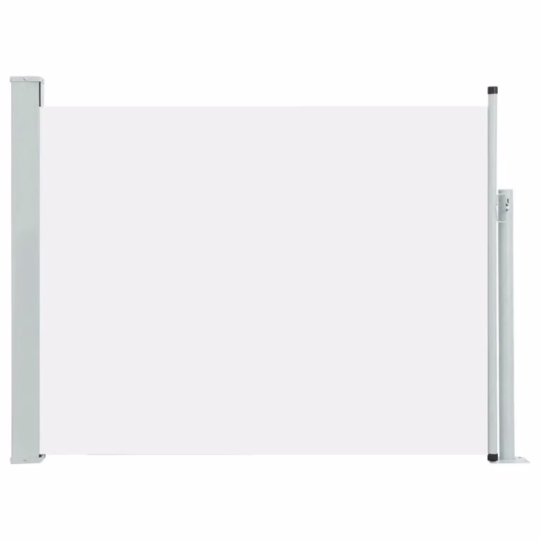 Berkfield Home Retractable Side Awning in Beige with Polyester Fabric and Steel Frame, W: 500 cm, H: 140 cm
