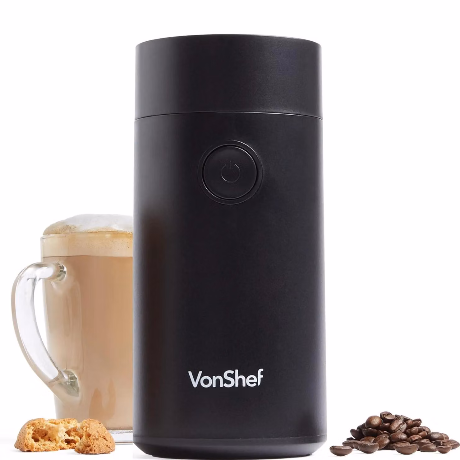 VonShef Electric Blade Coffee Bean Grinder in Black – 6