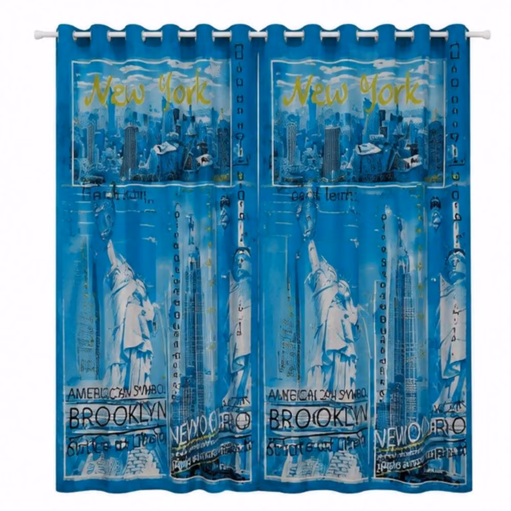 Smart Living Inspire Poly Cotton Curtains in Teal, Width: 167 cm, Drop: 183 cm – 3