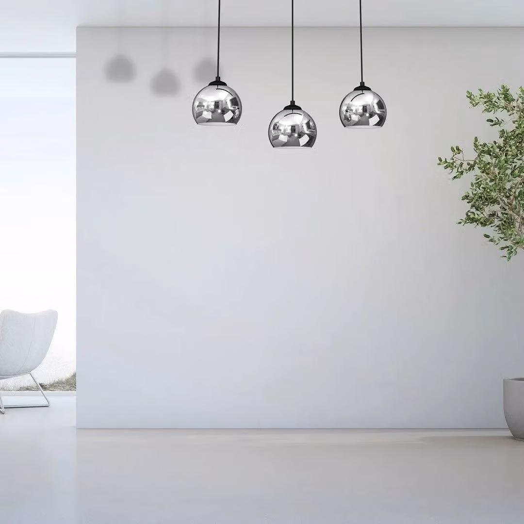 Milagro Ajax LED Ceiling Lamp in Cool White with Chrome Detail, Diameter: 33 cm – 2