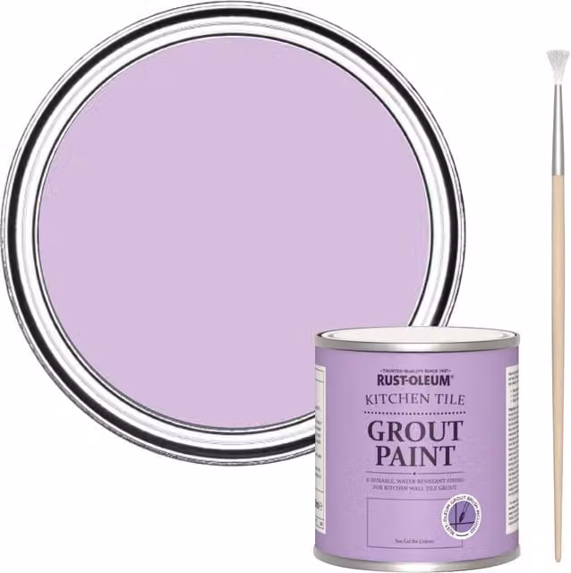 Rust-Oleum Kitchen Grout Paint in Violet Macaroon, Purple, 250ml