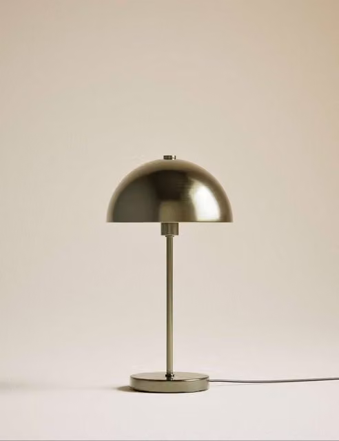 M&S Dome Table Lamp in Gold/Brass