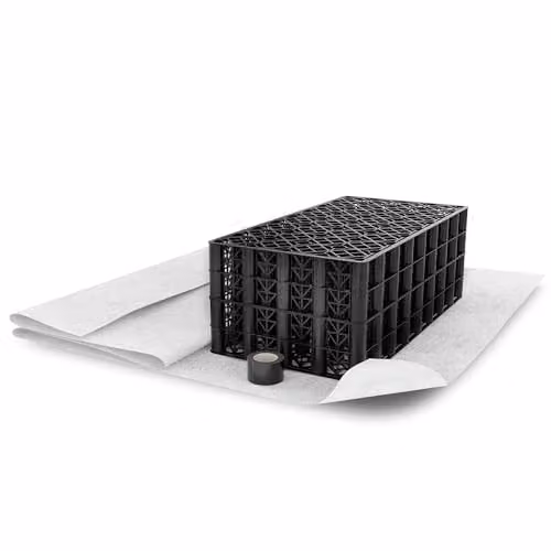 Spudulica Soakaway Kit PSM1A Black Crate with Geotextile Membrane and Joining Tape 190L – 2