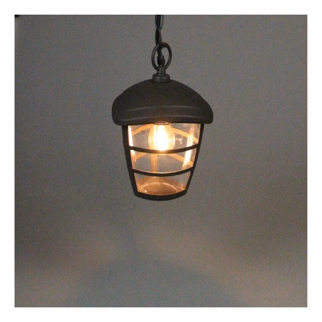 Luxform Brussels Chain Suspended Garden Lantern in Anthracite Grey – 2