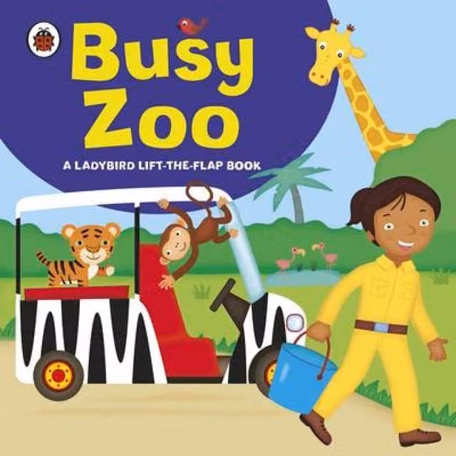 Ladybird Busy Zoo Lift-the-Flap Board Book, Multicolour