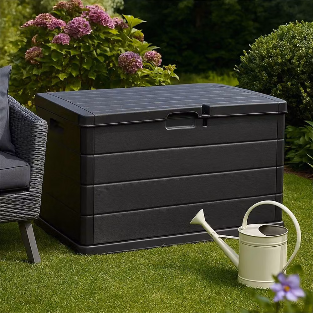 Nordara 200L Lockable Outdoor Garden Storage Box in Anthracite Grey – 3