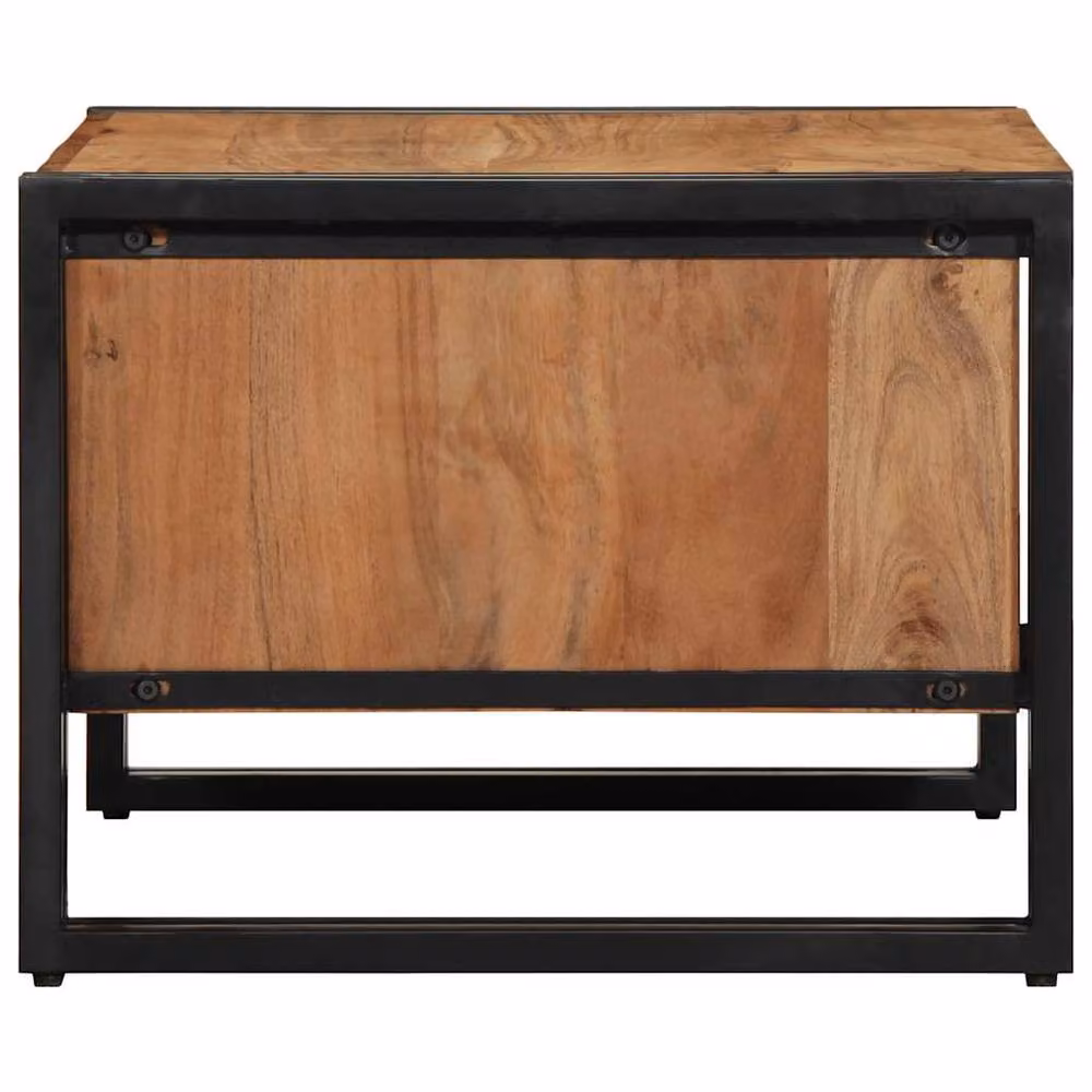 Berkfield Home Acacia Wood Coffee Table in Brown, W/D/H: 70 x 50 x 38 cm – 3