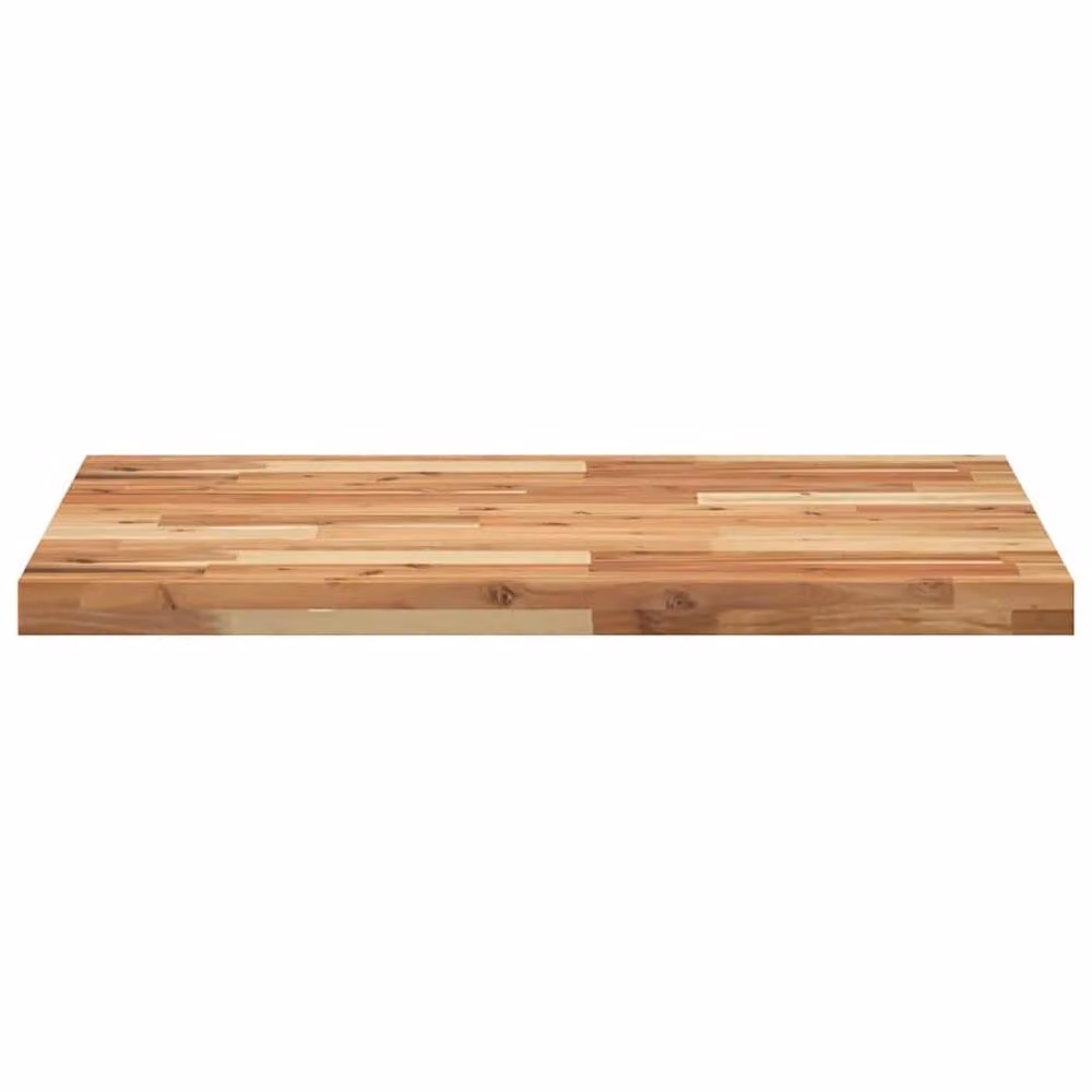 Berkfield Home Rectangular Table Top in Brown Solid Acacia Wood, W: 100 cm, D: 60 cm, H: 4 cm – 3