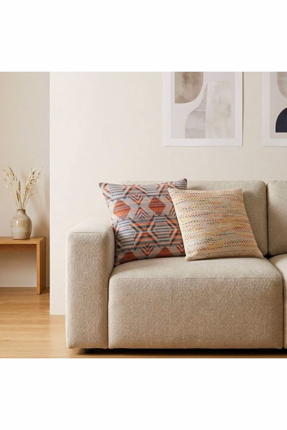 KDMD Classic Urban Tribal Graphic Cushion Cover, Multicolour, W/D/H: 45 x 45 x 45 cm
