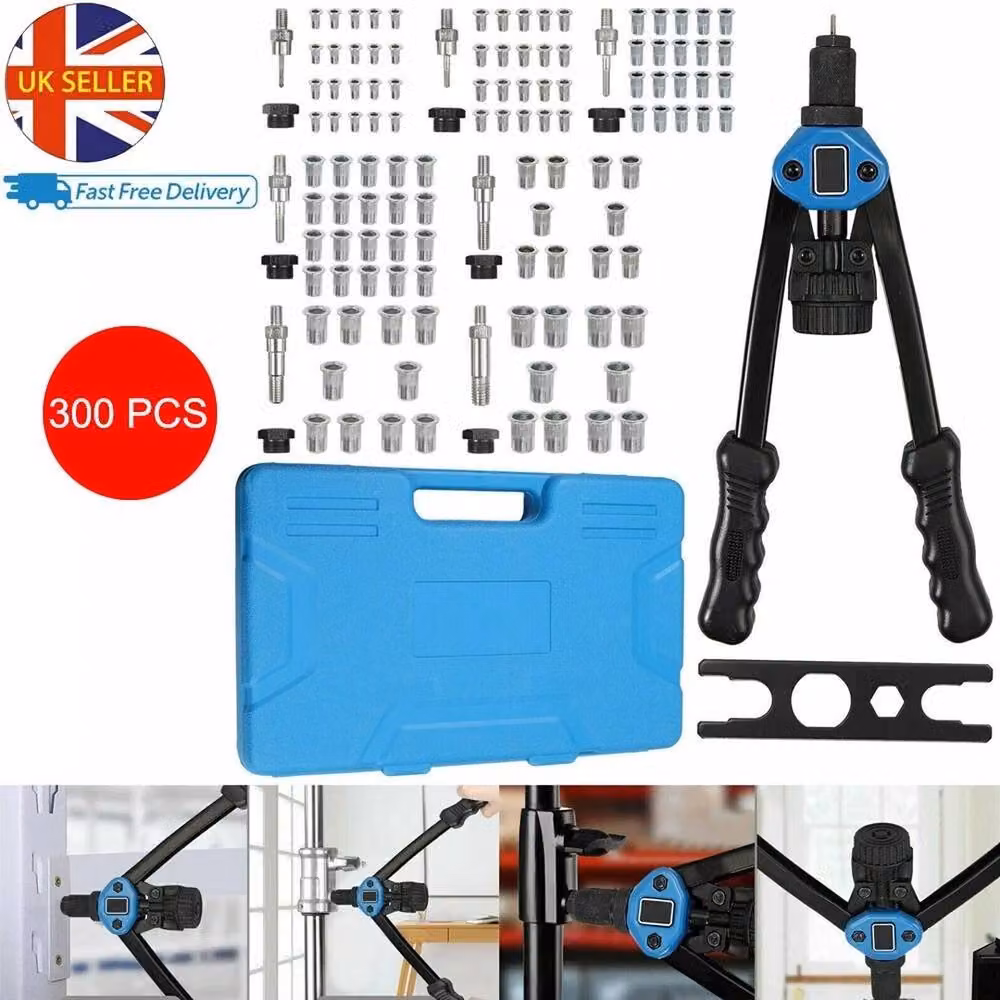 VOGREX Professional 300-Piece Hand Nut Tool M3-M12 Repair Kit, Multicolour – 3