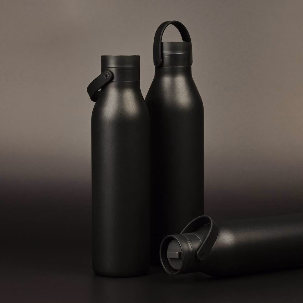 Circular & Co Insulated Stainless Steel Water Bottle, 500ml, Black, Leakproof and BPA Free – 3