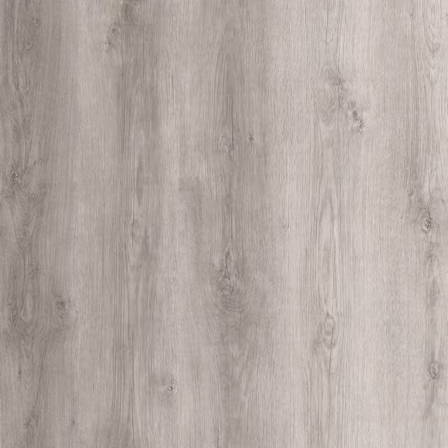 Vinyl Flooring UK HolCl Glue-Down Contract Luxury Wood-Look Vinyl Tile in Pale Grey, 18 Planks (Covers 3.89sqm)