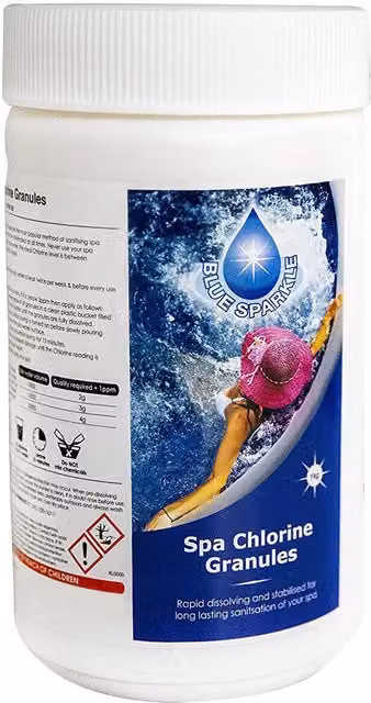 Shatchi Chlorine Granules Water Disinfection Treatment, 1 kg, White