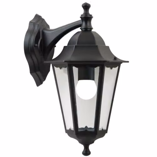 Nordlux Cardiff Black Metal Outdoor Wall Lantern with E27 Socket and IP44 Rating